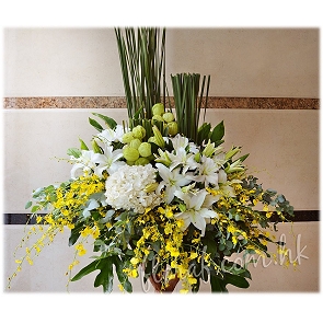 F59	Funeral Flower Basket with Stand